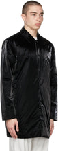 RAINS Black Drifter Mac Coat
