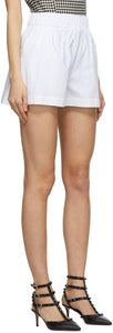 RED Valentino White Poplin Baggy Shorts