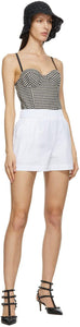 RED Valentino White Poplin Baggy Shorts