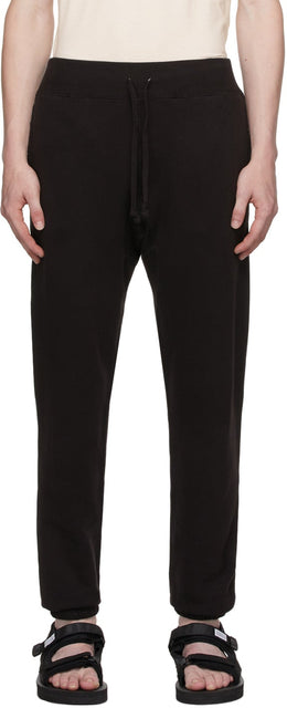 RRL Black Fleece Lounge Pants - Pantalon Lounge en polaire noire RRL - RRL 블랙 양털 라운지 바지