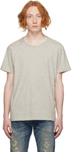 RRL Grey Garment-Dyed T-Shirt - T-shirt teinté de vêtements gris RRL - RRL 회색 의류 염색 된 티셔츠