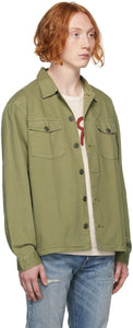 RRL Khaki Herringbone Twill Shirt