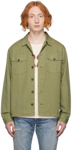 RRL Khaki Herringbone Twill Shirt