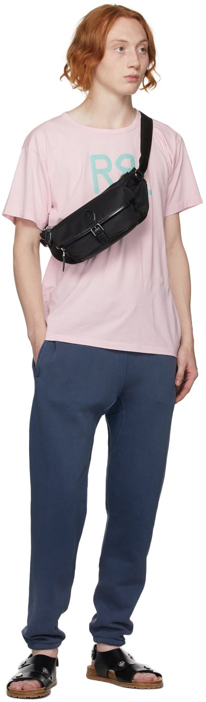 RRL Navy Fleece Lounge Pants