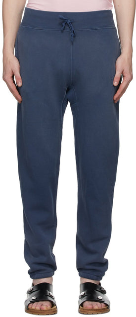 RRL Navy Fleece Lounge Pants - Pantalon de salon de la molleton marine RRL - RRL 해군 양털 라운지 바지