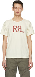 RRL Off-White Logo T-Shirt - T-shirt Logo Off-White RRL - rrl 오프 화이트 로고 티셔츠