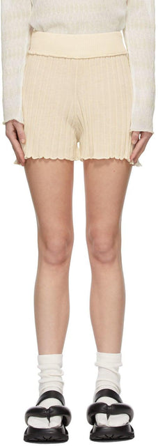 RUS SSENSE Exclusive Off-White Matto Shorts - Short Matto Off-White exclusif de Rus Ssense - Rus Ssense 독점적 인 오프 화이트 매트 반바지