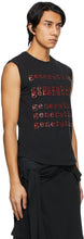Raf Simons Black 'Generation' Tank Top