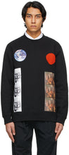 Raf Simons Black Sterling Ruby Edition Patches Sweatshirt - Sweat-shirt Sweat Sweat-shirt Sweatshirt - Raf Simons Black Sterling Ruby Edition 패치 스웨터
