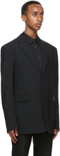 Raf Simons Black Twill Straight Fit Blazer