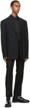 Raf Simons Black Twill Straight Fit Blazer