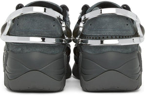 Raf Simons Grey Suede Cylon-21 Sneakers