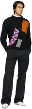 Raf Simons Navy Sterling Ruby Edition Fitted Cropped Sweater