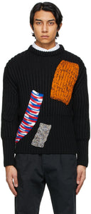 Raf Simons Navy Sterling Ruby Edition Fitted Cropped Sweater - RAF SIMONS NAVY STERLY RUBY Edition montée Pull Cropped - Raf Simons Navy Sterling Ruby Edition은 자른 스웨터를 장착했습니다