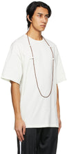 Raf Simons Off-White Beaded Chain T-Shirt