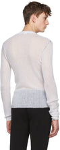 Raf Simons White New Order Round Neck Pullover