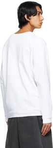 Raf Simons White Peter De Potter Edition Text Patches Sweatshirt