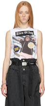 Raf Simons White Print 'Rites Of Joy' Tank Top - RAF Simons Blanc Print 'Rites of Joy' Tank - RAF SIMONS 화이트 인쇄 '조이의 의식'탱크 탑
