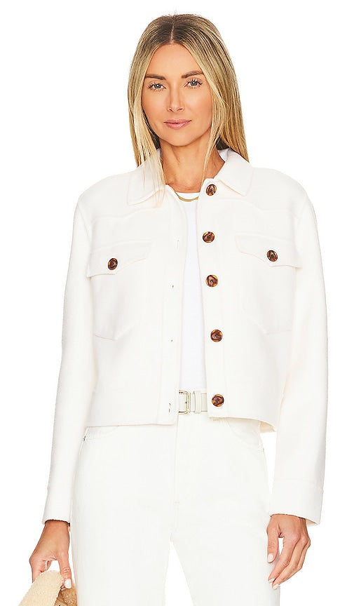 Rails Easton Jacket in White Veste Easton Rails en blanc 铁轨伊斯顿夹克白色