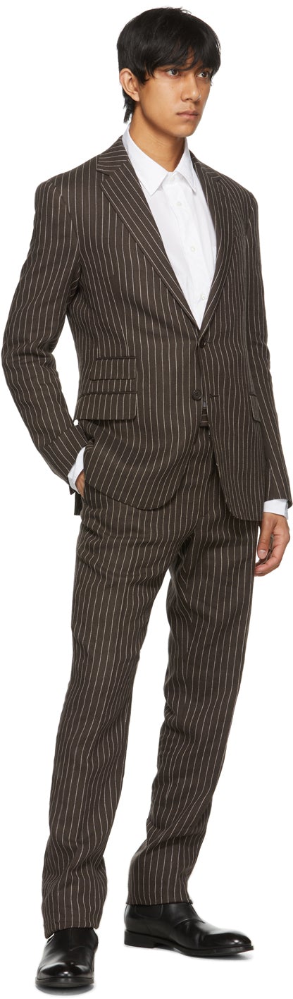 Ralph Lauren Purple Label White Poplin Monogram Shirt