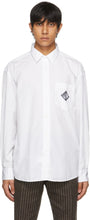 Ralph Lauren Purple Label White Poplin Monogram Shirt - Chemise de monogramme poplin blanc de Ralph Lauren Label pourpre - Ralph Lauren 보라색 레이블 화이트 포플린 모노그램 셔츠입니다