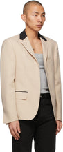 Random Identities Beige Buttonless Blazer