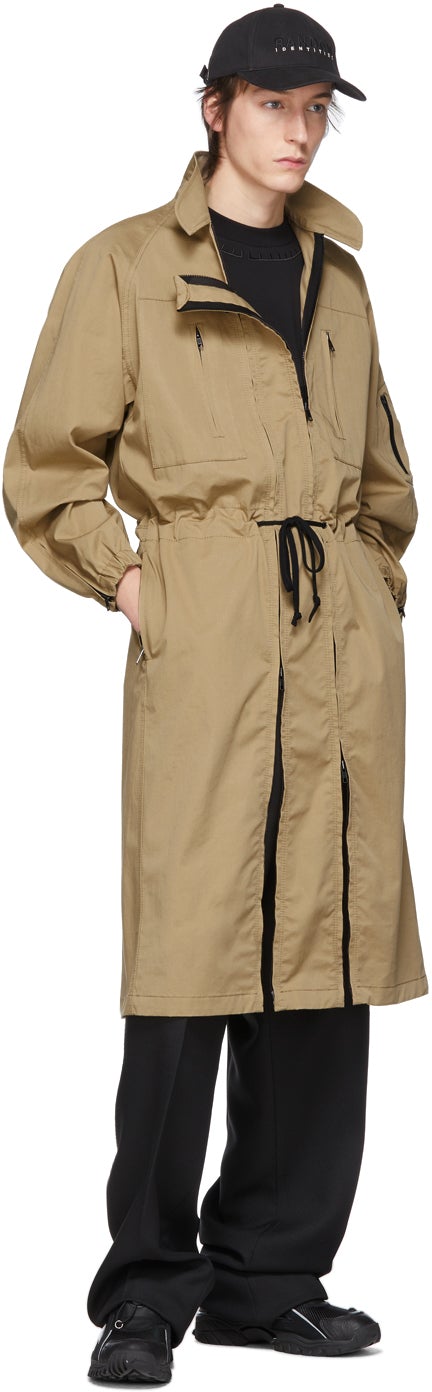 Random Identities Beige Versatile Dress Coat