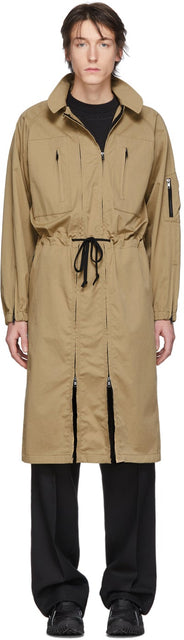 Random Identities Beige Versatile Dress Coat - Identité aléatoire manteau de robe polyvalente beige - 임의의 ID 베이지 다용도 드레스 코트