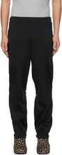 Random Identities Black Elastic Lounge Pants - Identités aléatoires pantalons de salon élastique noir - 임의의 정체성 검은 탄성 라운지 바지