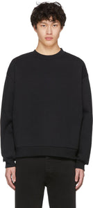 Random Identities Black Embroidered Logo Sweatshirt - Identités aléatoires Sweat-shirt logo brodé noir - 임의의 정체성 블랙 수 놓은 로고 스웨터