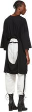 Random Identities Black Oversized Maxi Belted T-Shirt