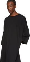 Random Identities Black Oversized Maxi Belted T-Shirt