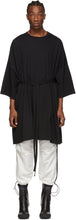 Random Identities Black Oversized Maxi Belted T-Shirt - Identités aléatoires T-shirt Beli T-shirt Maxi surdimensionné noir - 임의의 정체성 검은 색 특대 맥시 벨트 티셔츠