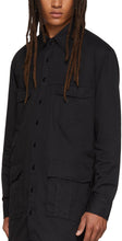Random Identities Black Saharienne Shirt Jacket