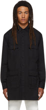 Random Identities Black Saharienne Shirt Jacket - Identités aléatoires Black Saharienne Shirt Veste - 임의의 정체성 검은 사하렌 셔츠 자켓