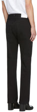 Random Identities Black Straight-Leg Mid-Rise Striped Jeans