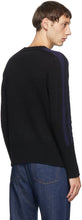 Random Identities Black Wool Bicolor Crewneck