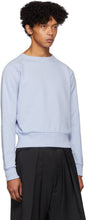 Random Identities Blue Cropped Sweatshirt
