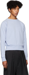 Random Identities Blue Cropped Sweatshirt