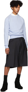 Random Identities Blue Cropped Sweatshirt