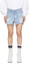Random Identities Blue Denim Jeans Skirt - Identité aléatoire Jupe de jeans en jean bleu - 임의의 정체성 블루 데님 청바지 스커트