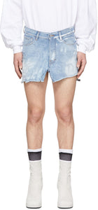 Random Identities Blue Denim Jeans Skirt - Identité aléatoire Jupe de jeans en jean bleu - 임의의 정체성 블루 데님 청바지 스커트