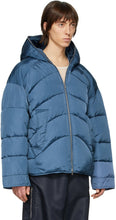 Random Identities Blue Duvet Puffer Jacket