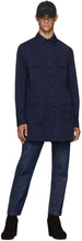 Random Identities Blue Saharienne Shirt Jacket