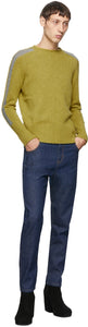 Random Identities Green Wool Bicolor Crewneck