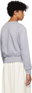 Random Identities Grey Cropped Sweater