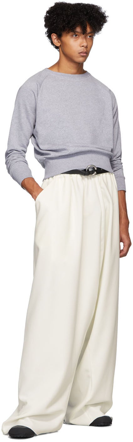 Random Identities Grey Cropped Sweater