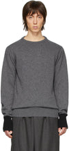 Random Identities Grey Knit Sweater - Identité aléatoire Pull tricoté gris - 임의의 정체성 회색 니트 스웨터