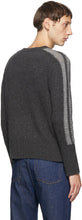 Random Identities Grey Wool Bicolor Crewneck
