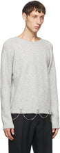 Random Identities Grey Wool Chain Crewneck